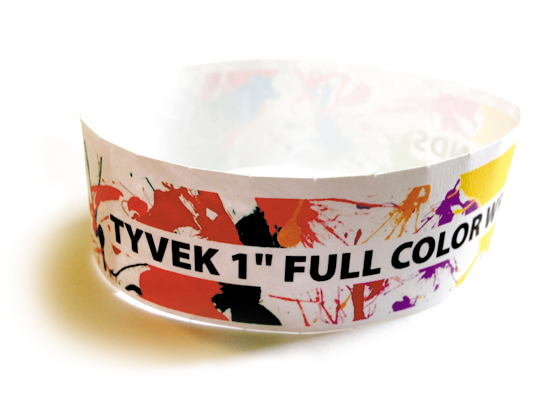 TYVEK 1" karszalagok színes nyomással